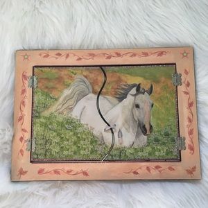 Horse Themed Mirror and Jewelry Box